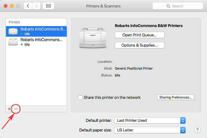 Remove Mac Wireless - Remover printer